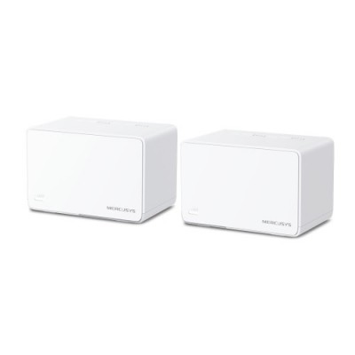 Mercusys Halo H80X(2-pack) Doble banda (2,4 GHz / 5 GHz) Wi-Fi 6 (802.11ax) Blanco 3 Interno (Espera 4 dias)